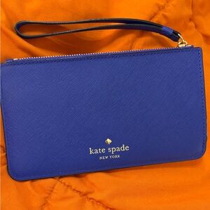 Kate Spade Blue Wristlet Clutch